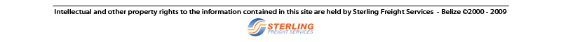 Copyright Sterling Freight Services 2000 - 2009